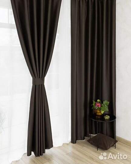 Комплект штор блэкаут Марсель Шоколад