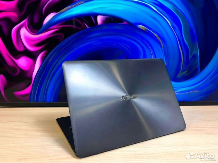 Лёгкий ноутбук asus с гарантией SSD + full HD