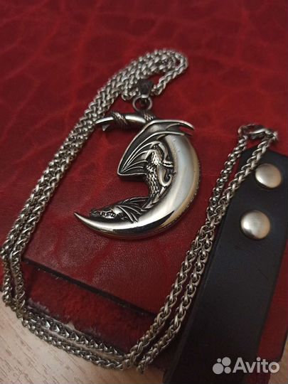 Кулон Спящий дракон, сталь