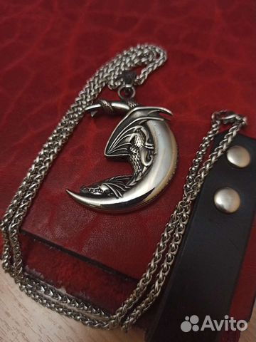 Кулон Спящий дракон, сталь