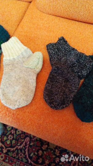 Вязанные шерстяные носки