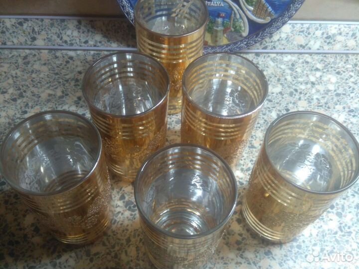 Стаканы позолоченные