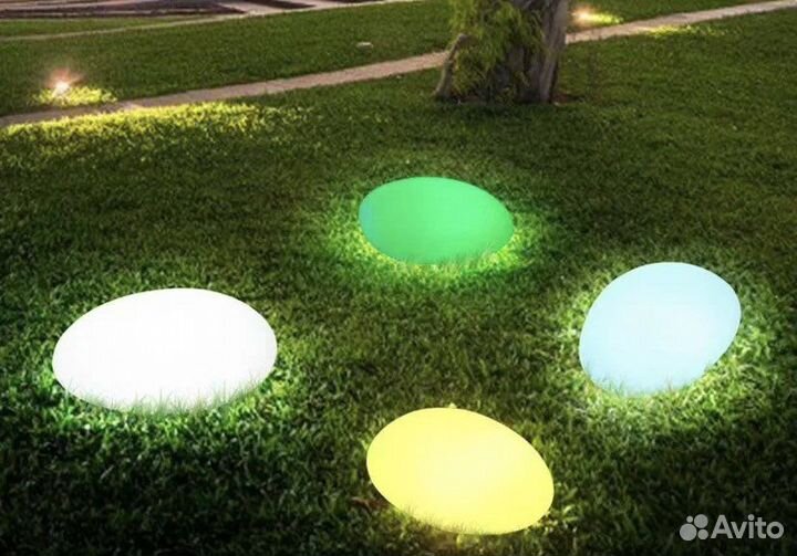 Серый камень led лампа