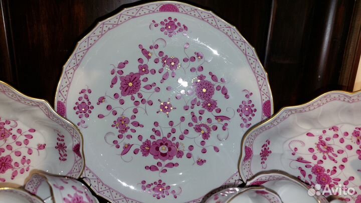 Сервиз Мейсен Meissen Индийский пурпур сер. 20 в