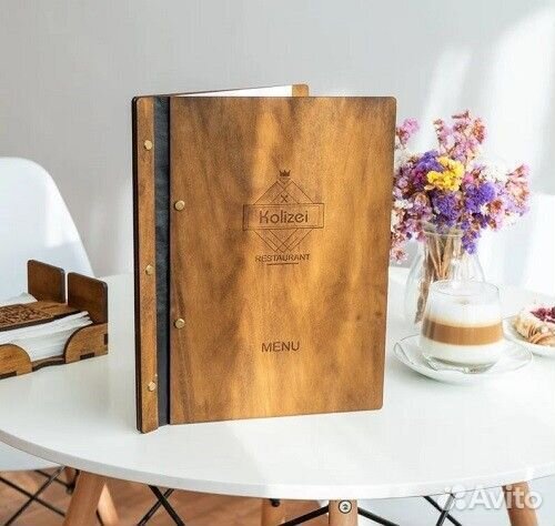 Деревянное меню на заказ в Гатчине