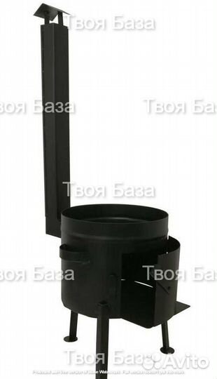 Казан чугунный + печь комплект 12 литров