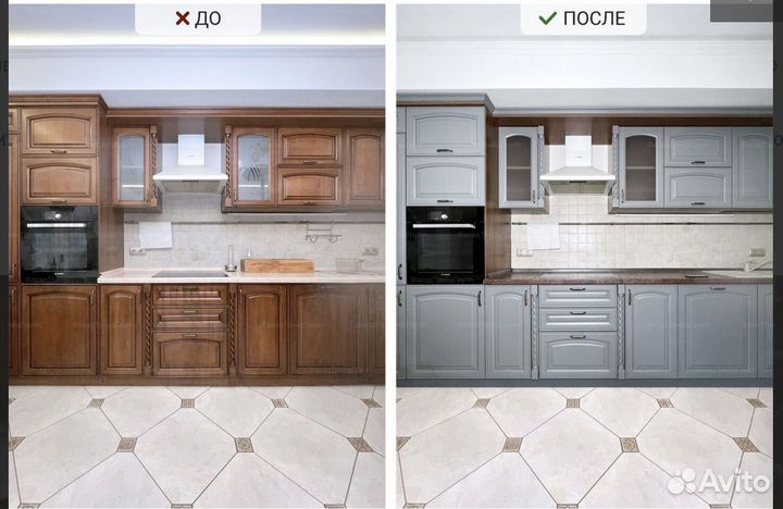 Замена столешницы, кухонных фасадов