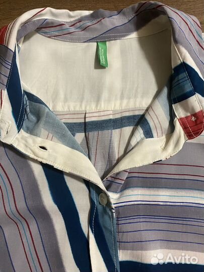 Рубашка-блузка из вискозы benetton M