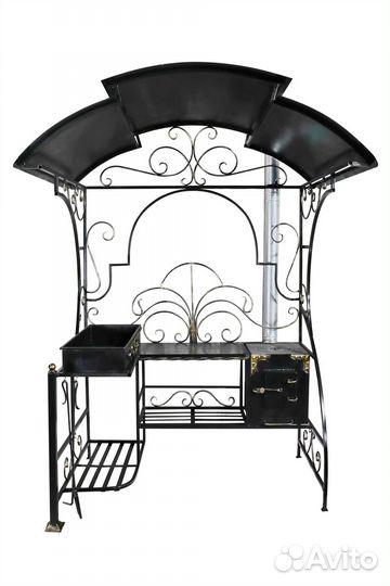 Мангал с крышей