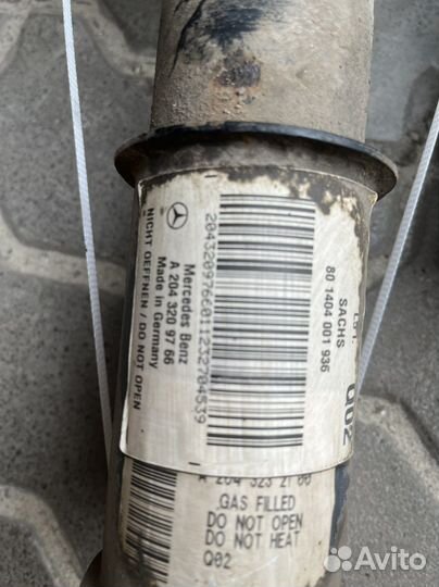 Мерседес GLK амортизаторы передние