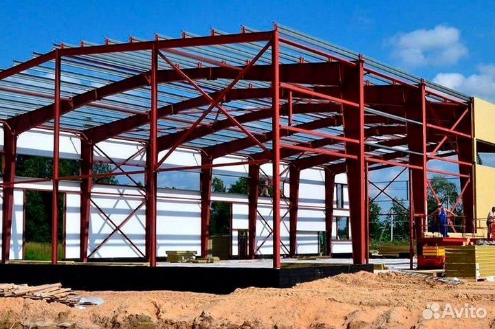 Продажа ангаров каркасных на заказ, арт:Gyp-6865