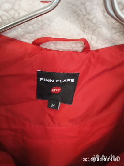 Пуховик зимний женский 46 48 бу красный