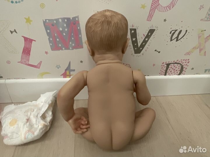 Кукла реборн силиконовая мальчик 50см