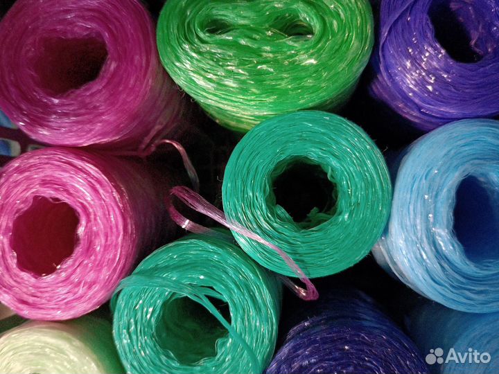 Пряжа для мочалок и сумок(полипропиленовые нитки)