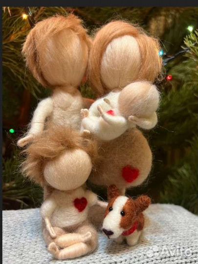 Семейный портрет, уникальный подарок, куклы