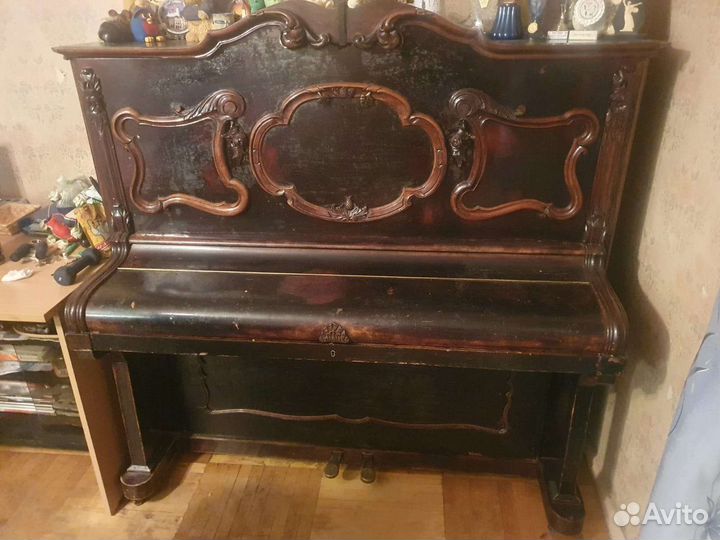 Старинное антикварное немецкое пианино H.Roloff