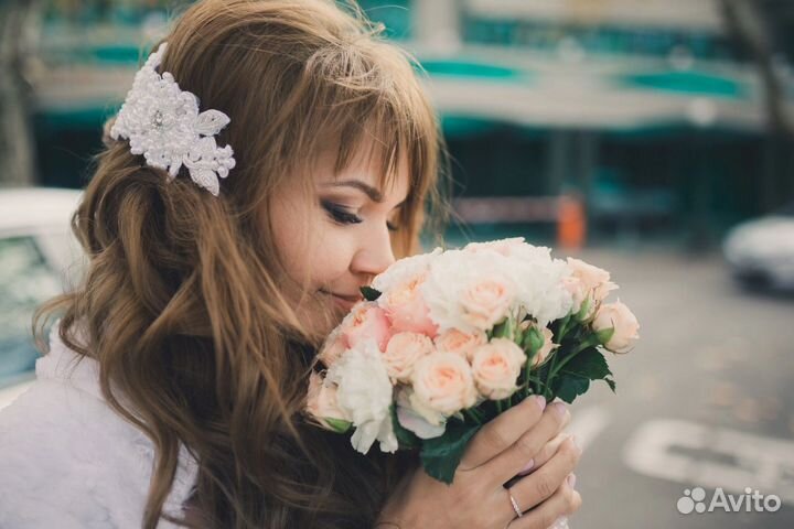 Украшение для волос и подушечка для колец