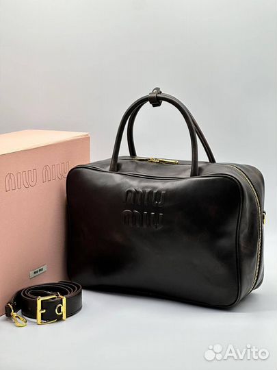 Новая женская сумка Miu Miu Arcadie коричневая