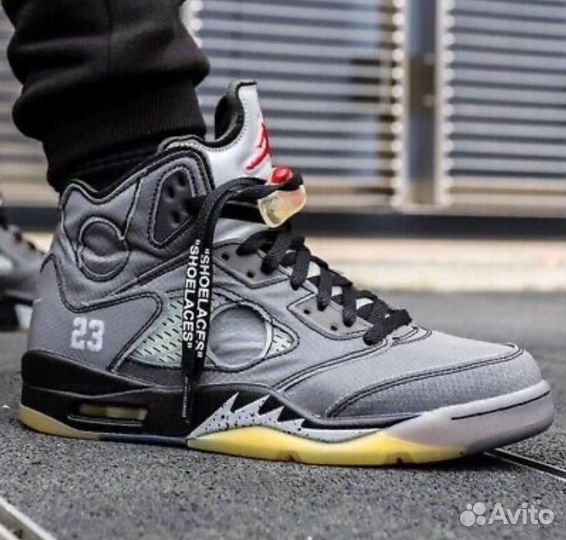 Air Jordan 5 Retro Sp Muslin x Off White