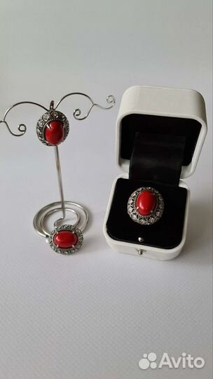Серьги и кольца серебро