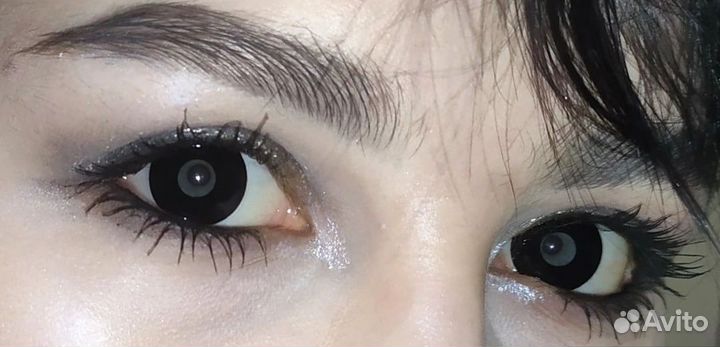 Линзы контактные цветные чёрные