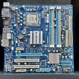 775 комплект мать Gigabyte + E5400 / 4*DDR2