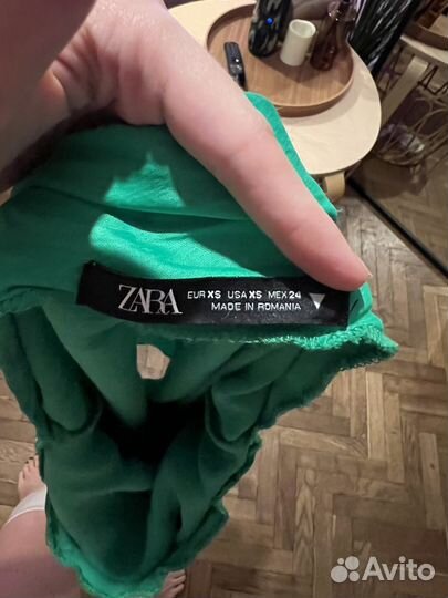 Мини платье zara в бельевом стиле