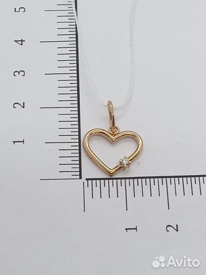 Подвеска с синтетическим камнем Золото