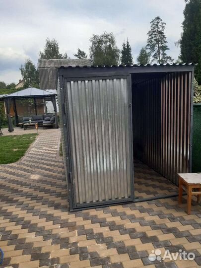 Гараж металлический хозблок