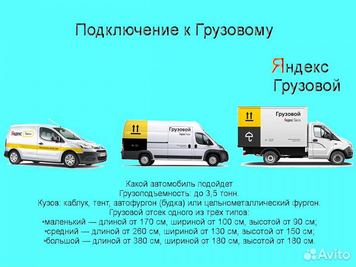 Водитель на личном грузовике в Яндекс без опыта