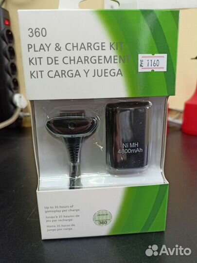 Зарядка Play & Charge Kit Xbox 360
