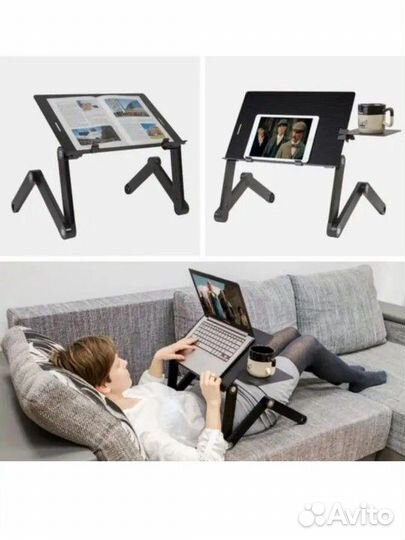 Столик для ноутбука складной, новый с дефектом