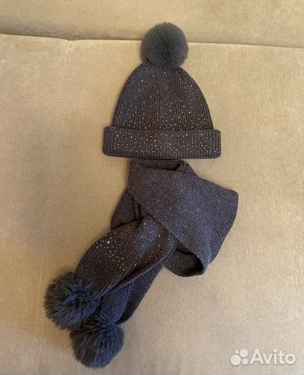 Комплект Zara шапка, шарф для девочки