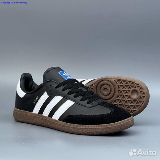 Кроссовки Adidas Samba Black (Арт.93510)