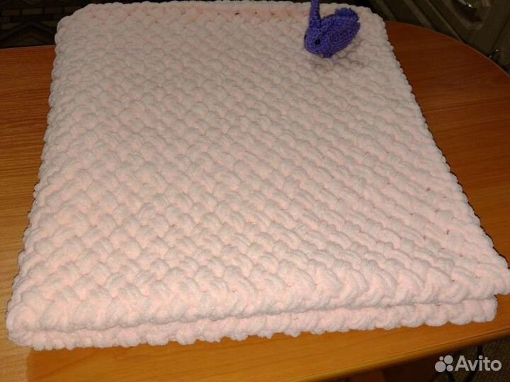 Плед детский вязаный ручная работа