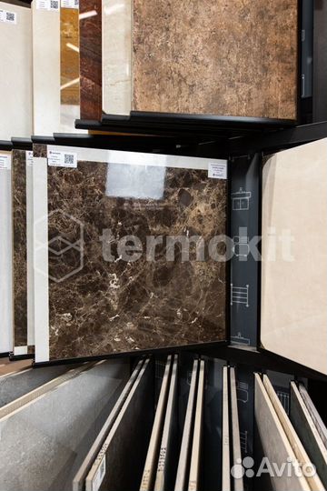 Керамическая плитка Eurotile Ceramica Kamila 821 Dark напольная 49,5x49,5