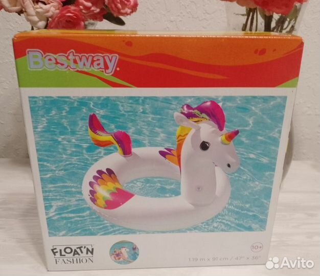 Надувные круг и игрушка для плавания, новые