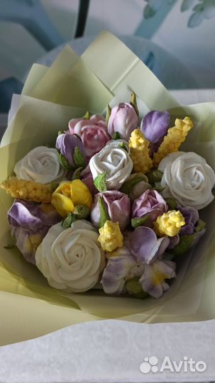 Зефирный букет и десерты с зефиром