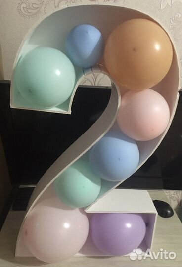 Цифра 2 на день рождения