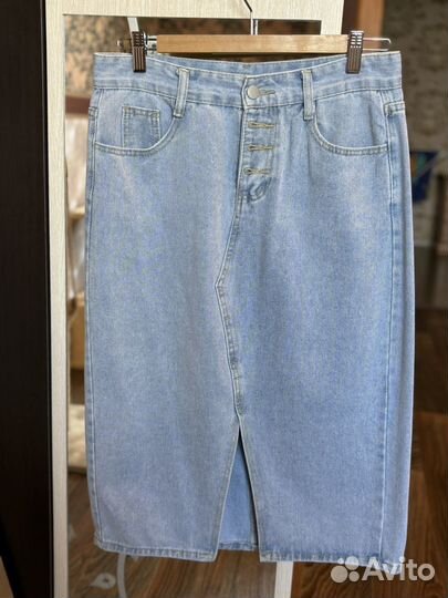 Юбка джинсовая 46
