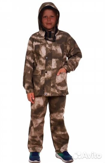 Костюм детский летний Антимоскитный цв.серый мох