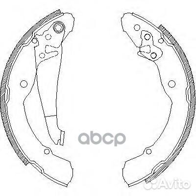 4082.00 631sbsfsb549 колодки барабанные Skod