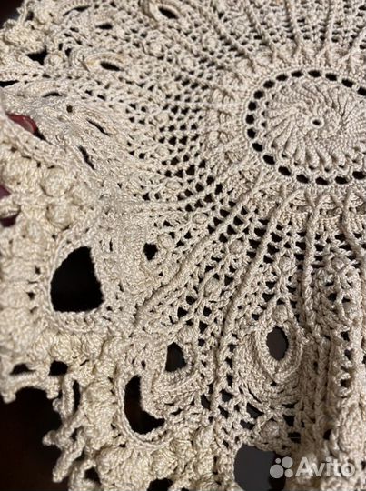 Салфетки вязаные крючком 35 см