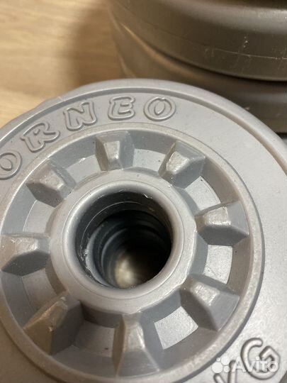 Гантели по 17 кг Блины 5кг Гриф