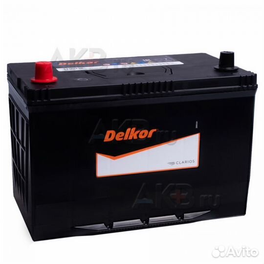 Аккумулятор автомобильный Delkor 115D31R (100L 800