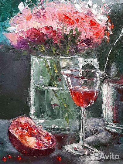 Картина маслом на холсте натюрморт