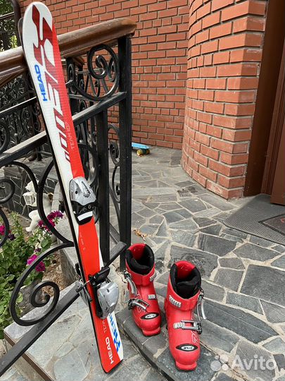 Детские горные лыжи с ботинками