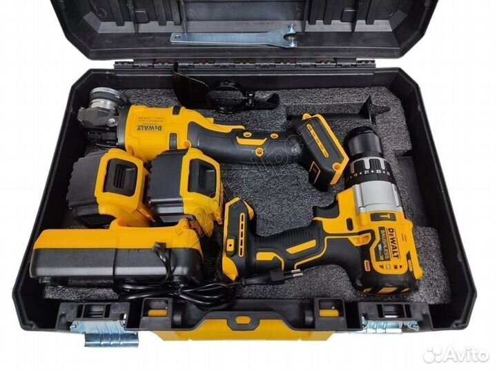 Dewalt 2в1 набор шуруповерт + ушм д