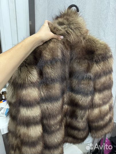 Шуба из меха куницы