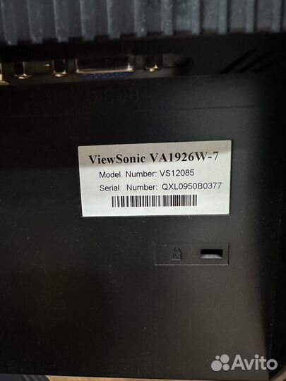 Монитор ViewSonic VA1926W-7